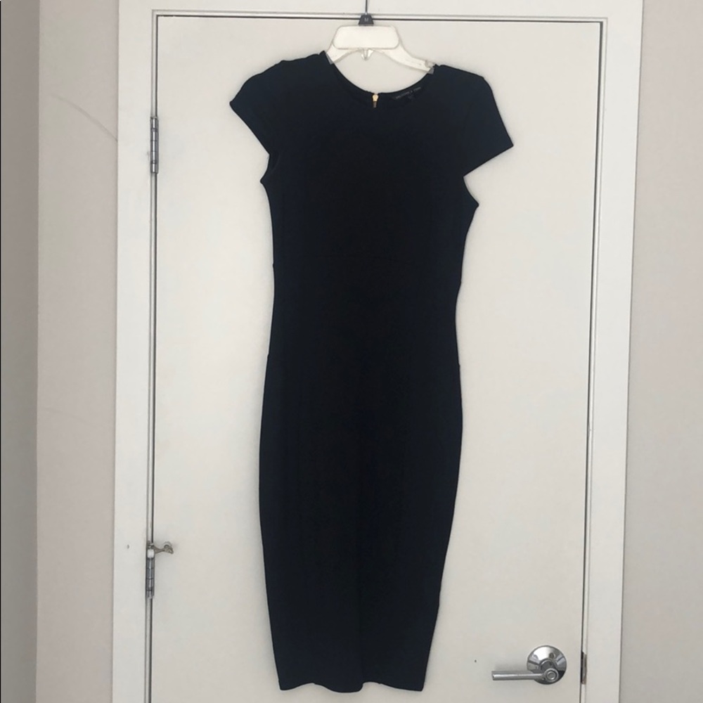 Blue body con dress